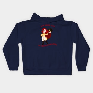 Old Cartoons Style Pin Up ringmaster Kids Hoodie